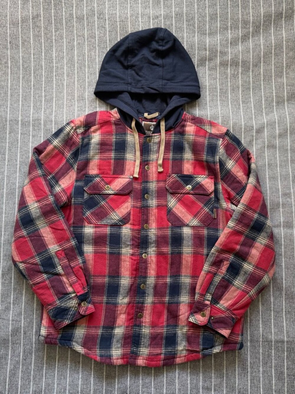 Hooded Plaid Shirt Jacket | Quilt Lined | Legendary Outfitters Men's Outdoors